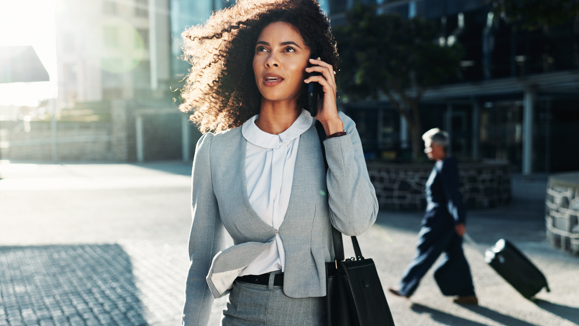 Woman making aphone call